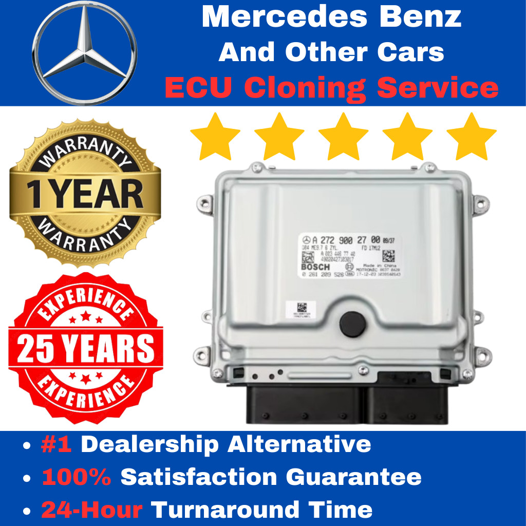 Mercedes ECU ECM Cloning Service ME9.7 A272 Engine Computer Clone PLUG  PLAY