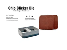 Square Coaster Leather Clicker Die.  4.00” x 4.00"