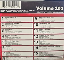 SF102      SUNFLY KARAOKE CDG VERY RARE, NOT SOLD IN THE USA LOT UK