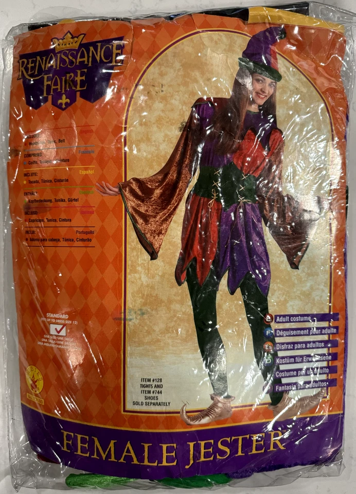 Medieval Renaissance Costume WITH Hat, STANDARD (fits up to 12) BRAND NEW Rubies - Image 2 of 4