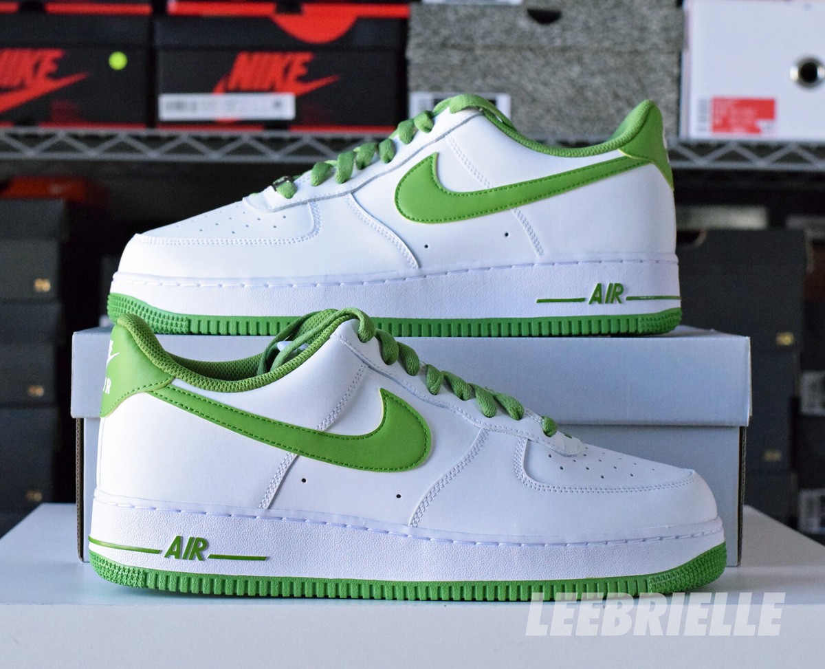 Nike Air Force 1 '07 Shoes Candy Apple White Chlorophyll Green