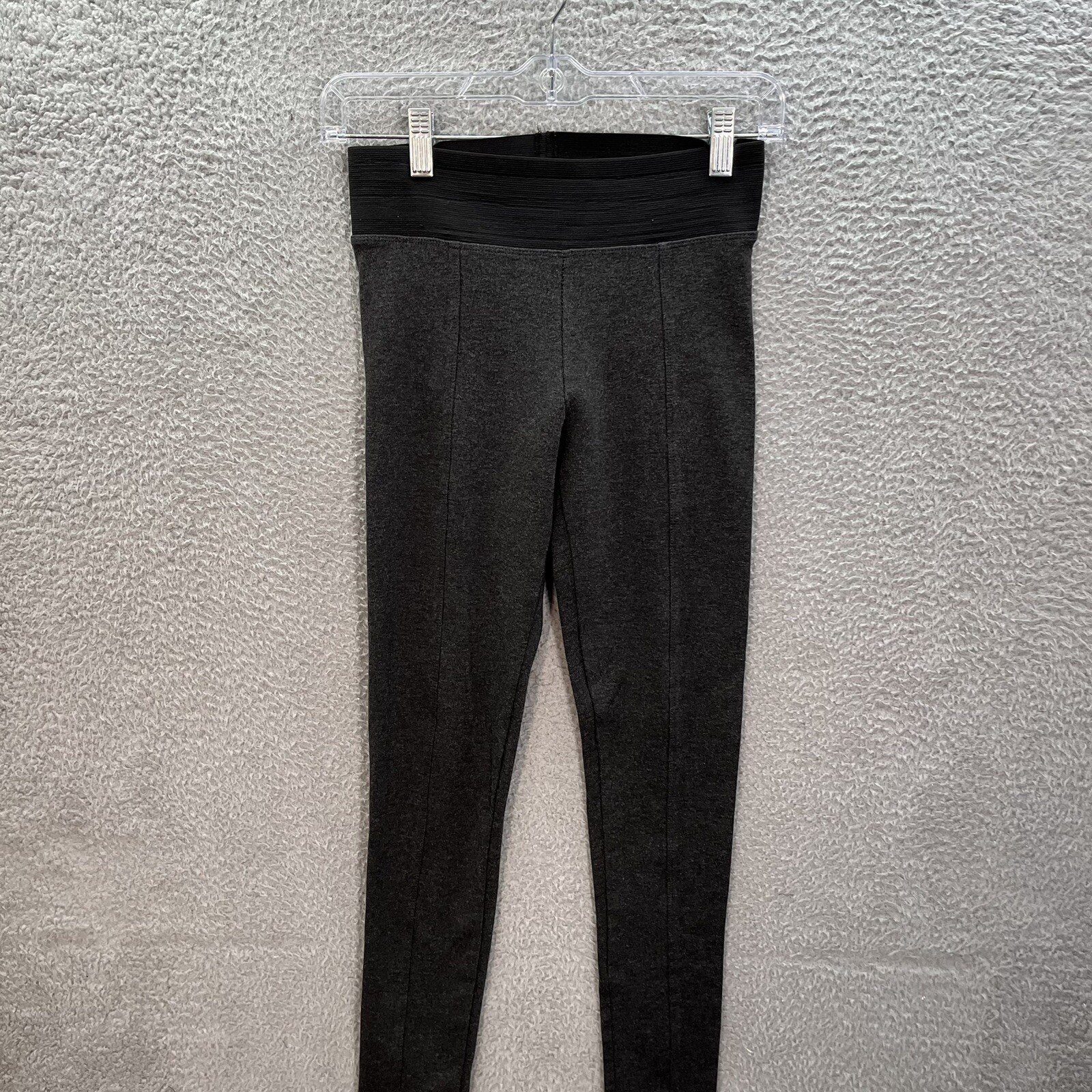 Zara Basic Pants Womens Medium Gray Black Slim Le… - image 6
