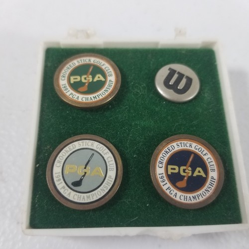 Crooked Stick Golf Club 1991 Ball Marker PGA Championship Plus Wilson Brass Vtg - Picture 2 of 2