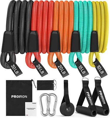 PROIRON Elastici Fitness Antirottura, Elastico Palestra 11 in 1 per Allenamento