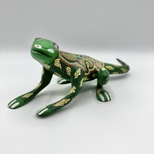 De colección. Salamandra de madera tallada Alebrijes por Rocío Ramírez Arrazola Oaxaca México/cb