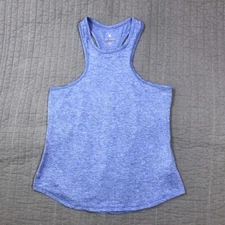 Spyder Active Top Women Medium Blue Muscle Tank Racerback Yoga Stretch Gym
