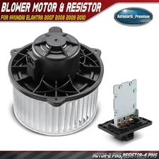 New Front HVAC Heater Blower Motor Resistor Kit for Hyundai Elantra 2007-2010 