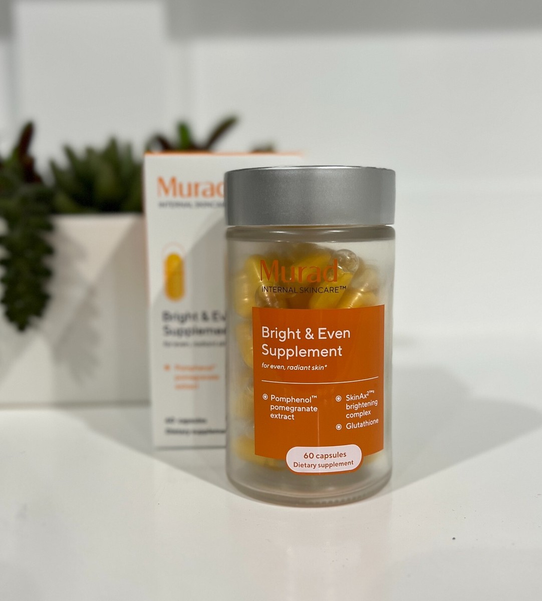Murad Internal Skincare Bright & Even Supplement 60 Capsules Dietary Anti  Aging | eBay