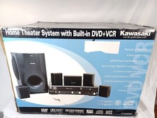 KAWASAKI RTS2628V Home Theater System 5.1 Channel AM/FM w/Built In DVD/VCR Combo