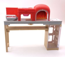 Mattel 2017 Barbie Brick Oven Pizzeria PIZZA CHEF Kitchen FTK33 missing pieces