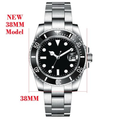 BLIGER 38mm Sterile Dial 24 Jewels NH35A PT5000 Automatic Watch For Men Sapphire