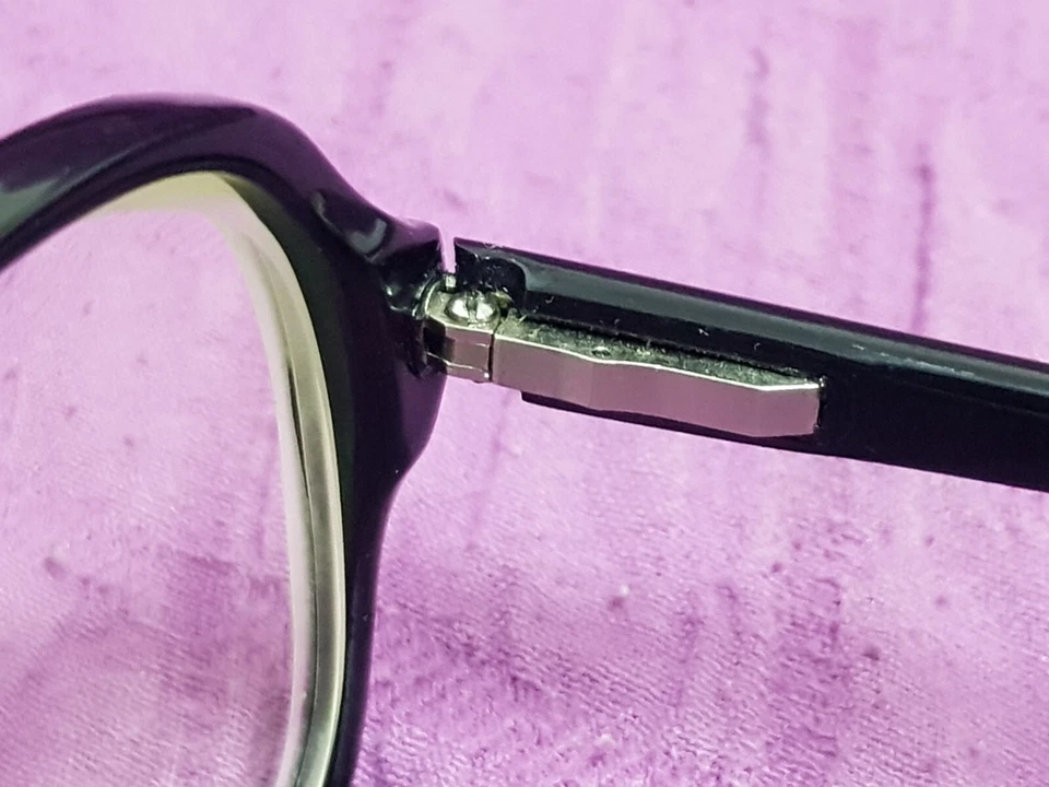 VTG BLACK SQUARE FRAMES PILOT AVIATOR 3085 BL GLASSES EYEGLASSES UNKNOWN BRAND - Image 3 of 4