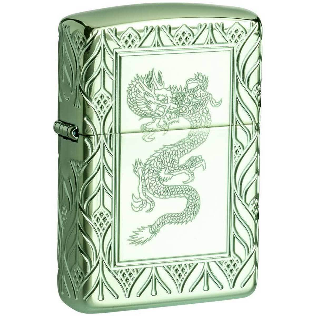 Zippo Windproof Lighter Armor Elegant Dragon High Polish