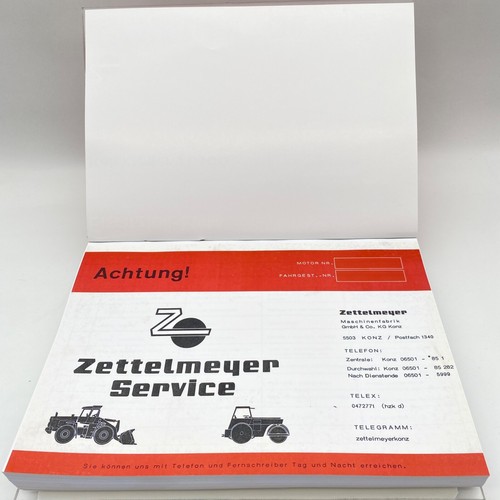 Zettelmeyer Knicklader ZL 500 Ersatzteilliste Ersatzteilkatalog Reparatur - Picture 3 of 8