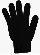 2 Pack Adult Winter Magic Gloves Stretchy Warm Knit Gloves, Men Or Women, Black