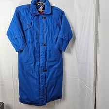 Vintage Pacific Down Parka Womens Medium Blue Down Jacket Outdoor Long Down Euc