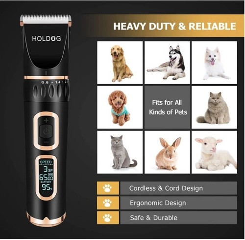 Cortadora de Pelo Cortapelos Profesional Para Perros Maquina Cortar Pet Grooming - Picture 5 of 7