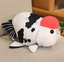 White Red Gold Fish Pillow Plush Toy 18" Stuffed Animal Toddler Doll Gift Kids