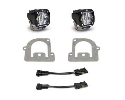 Baja Designs For 21+ Ford Bronco Sport S1 WC LED Fog Pocket Light Kit - Clear