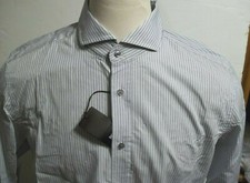 NEW Hugo Boss sz XL Sean Regular Fit button front shirt blue white stripe