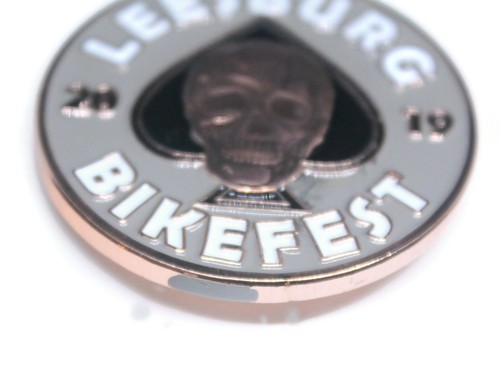 3-pc Leesburg Bikefest 2019 Skull Eagle Motorcycle Biker Clutch Back Pins LotC - Picture 7 of 8