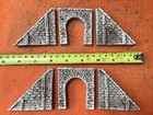 2x tunnel  4 walls n scale gauge rough stone style single track CKD17R