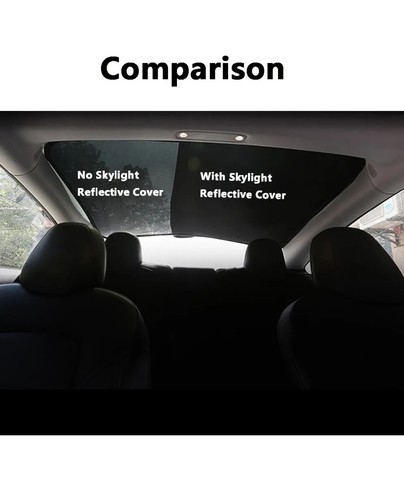 Roof Sunroof Front Rear Window UV Film Sun Blind Shade Sunshade For Tesla Model3 - Picture 3 of 11