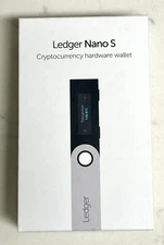 Ledger Nano S Cryptocurrency Bitcoin Hardware Wallet - Silver/Black