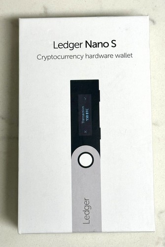 Ledger Nano S Cryptocurrency Bitcoin Hardware Wallet - Silver/Black