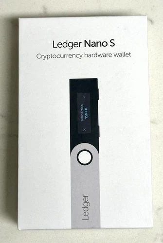 Ledger Nano S Cryptocurrency Bitcoin Hardware Wallet - Silver/Black
