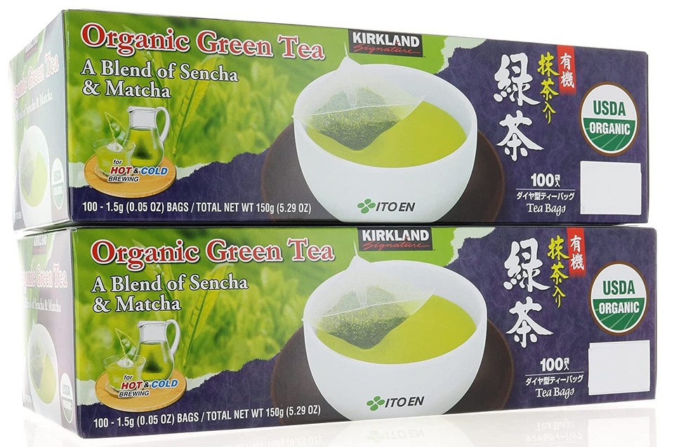 Kirkland Organic Japanese Green Tea – Blend Of Sencha & Matcha, 200 Bags