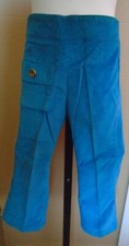Child's VTG 1970s Blue Bell Bottom Corduroy Pants Cords Front Pocket Sz 4 NOS