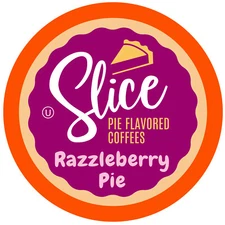 Slice Flavored Coffee Pods for Keurig 2.0 Brewers,Razzelberry Pie,40 Count