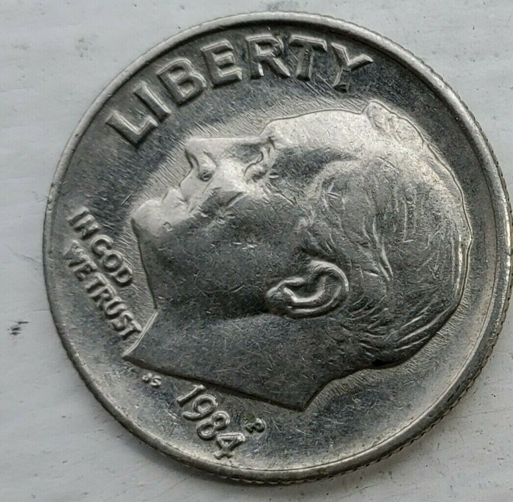 洋楽 Dime P 洋楽 Dime P 1984 P Roosevelt Dime AU About Uncirculated Free