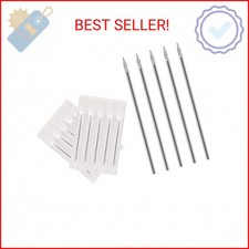 ATOMUS Body Piercing Needles, 10pcs 16G Stainless Steel Sterile Disposable Ear N