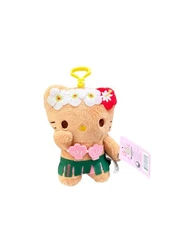 Hello Kitty Sanrio Hawaii Exclusive Hula Girl 6” Plush Keychain NEW 