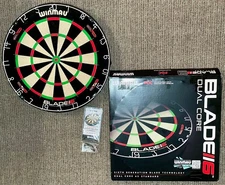 Winmau Blade 6 Dual Core Dartboard Steel Tip Professional Darts Six Dart Board