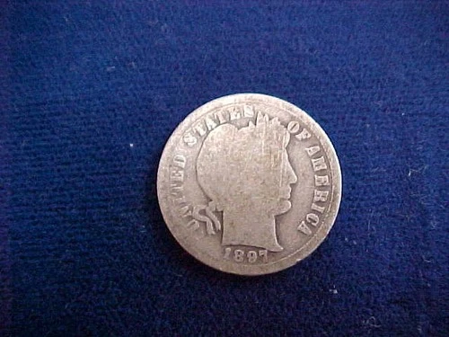 1-13) 1897 S Barber Dime 90% Silver - Good - Starts at $12.00