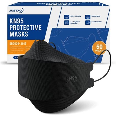 KN95 Masks 50 Pack, Breathable Comfortable Disposable For Adults And Teens, B...