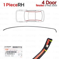 Molding Roof Striker Front Rh Door 8980309380 For Isuzu D-Max 4Dr 2003 - 2011