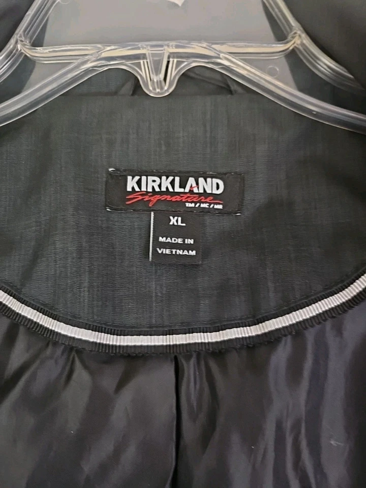 Kirkland подпись ~ женщина размер XL ~ черный Тренч с капюшоном. - Изображение 4 из 4