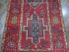 Geometric Turkish Vintage Rug,Turkish HandMade Anatolian Tribal Rug 3.1x10.1 Ft — photo 5