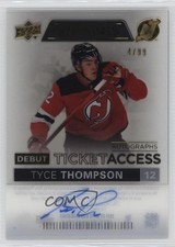2021 Credentials Debut Ticket Access Autos Acetate 4/99 Tyce Thompson Auto 1q2
