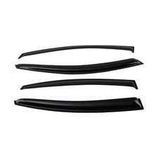 Window Deflectors Rain Guards For Hyundai Accent 2011-2017 Outside Mount Black