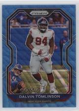 2020 Panini Prizm Blue Wave Prizm 199/199 Dalvin Tomlinson #165 12yh