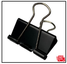 40Pcs Medium Binder Clips, 1.25 Inch 32Mm , Paper Clamps Medium Size for Office