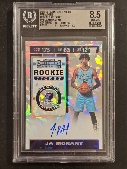 Ja Morant 2019 Panini Contenders Rookie Ticket Autographs