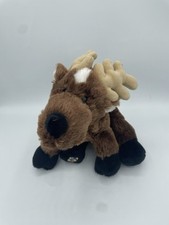 Ganz Reindeer Plush Brown White Webkinz 9" Soft Christmas NO CODE