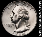1964 Washington Quarter- Silver- Choice Gem Brilliant Uncirculated Luster #J2487