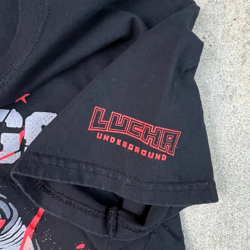 复古 2014 Pentagon Dark Penta Lucha Underground 摔跤 T 恤男式 M 码 — 第 4/4 张图片